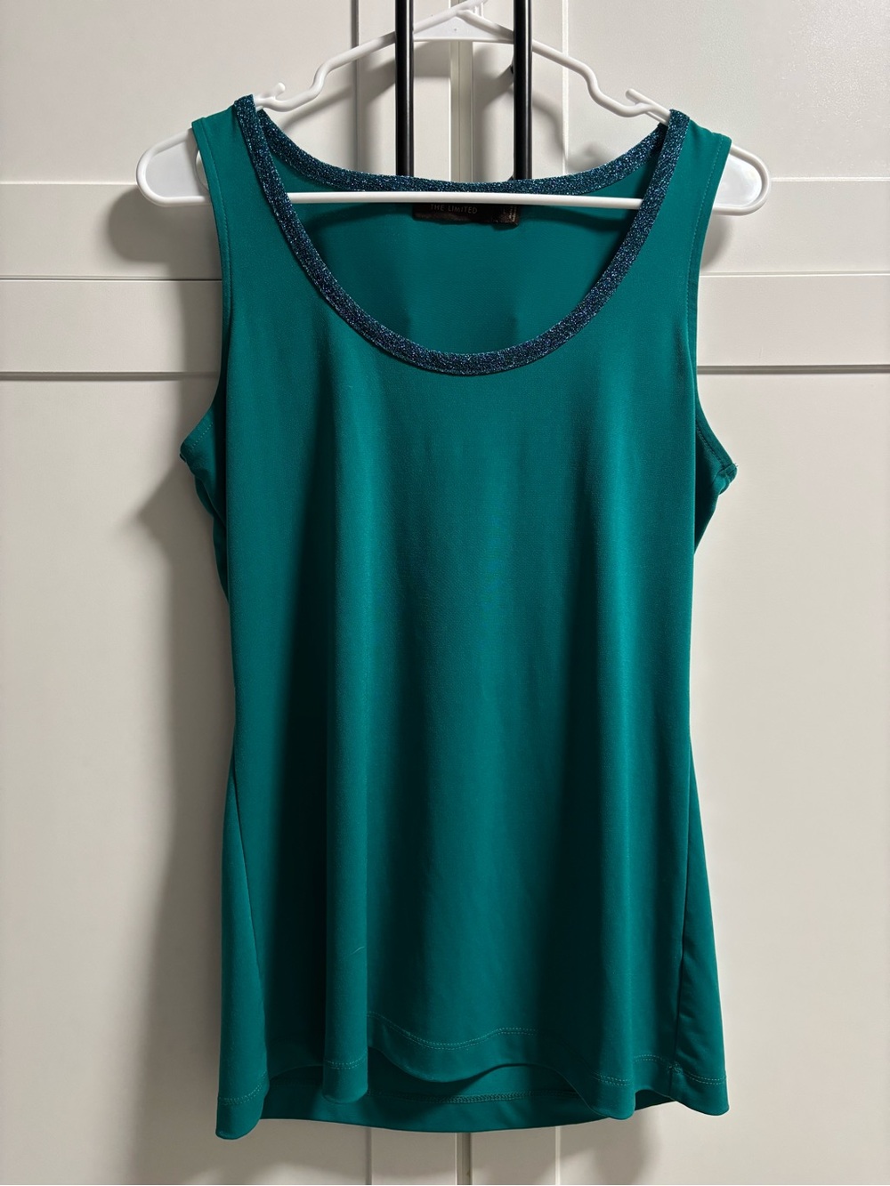 The Limited Teal Tank with Sparkle Trim - Size L